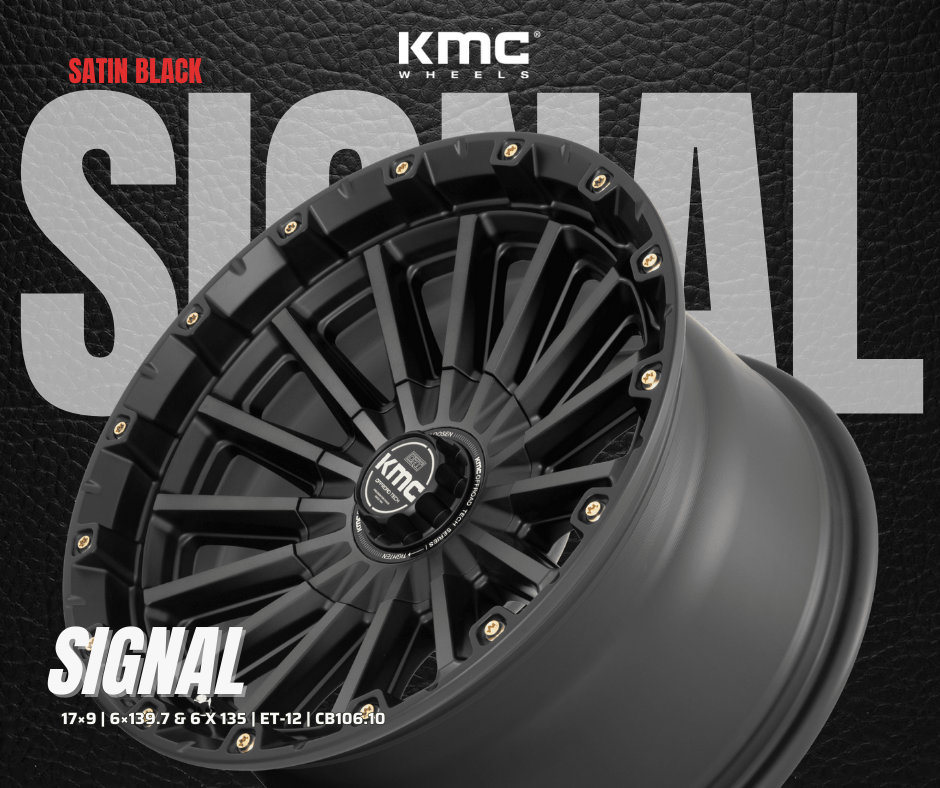 Mâm KMC KM102 Signal 17×9 | 6×139.7 & 6 x 135 | ET-12 | CB106.10 (Đen xám)